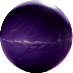 Planeta digital creativo en diseño de agencia de marketing digital Planeta cósmico morado representando creatividad digital