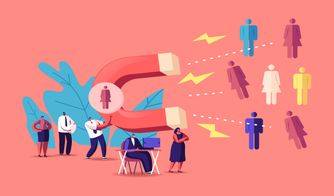 Principales conceptos que definen el inbound marketing Mano descubriendo la frase inbound marketing en un papel rodeado de dibujos de negocios