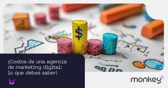 Costos de una agencia de marketing digital: lo que debes saber Gráficos de barras de colores representando análisis de costos y marketing digital