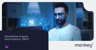 Generative-Engine Optimization (GEO): el futuro del SEO impulsado por la IA Ilustración del cambio de paradigma del SEO al GEO, mostrando cómo la inteligencia artificial selecciona contenido para generar respuestas.