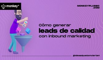 Cómo generar leads de calidad con inbound marketing Ilustración de personaje colocando datos en un embudo de marketing