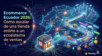 ecommerce-ecuador-estrategia-monkey-plus Optimización de plataformas de ecommerce en Ecuador para máxima conversión en 2026.